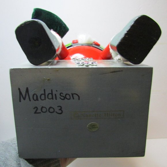 vtg Nanette Hilton Humpty Dumpty nutcracker Christmas decor 11 1/2" tall - Picture 11 of 11